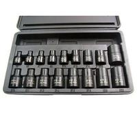 US PRO 17pc 3/8" & 1/2"dr Impact E-TORX SOCKETS E5-E24 B1357