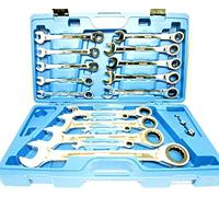 US PRO 17PC 8-32mm Metric Gear Ratchet Combination Spanner Wrench Set 3236