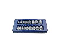 US PRO 17pc Shallow Sockets 3/8" Dr Metric/Satin Finish / 6 Point/Set 3256
