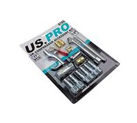 US PRO Tools UK Air Compressor Accessory Kit Blow Gun Airline Ends Tyre Inflator 8785