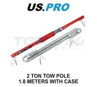 US PRO 2 Ton Spring Dampened Tow Pole 1.8m with Carry Case 9326