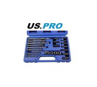 US PRO 25PC Screw Extractor Drill & Guide Set 2632