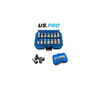 US PRO 14pc 3/8" Dr Drain Plug Sump Key Set Oil Change Gearbox Axle Engine Repair 3225
