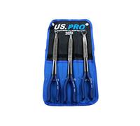 US PRO 3 Piece Double Jointed Long Round Nose Pliers 8mm - 22mm 2058
