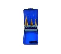 US PRO Tools 3pc HSS Step Drills Titanium Coated 4mm to 30mm 2645