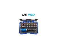 US PRO 32PC Colour-Coded Screwdriver, Hex, Torx Bit Set 3220