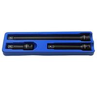 US PRO 3PC 1/2" DR Impact Extension Bar Set 75, 125, 250mm 2086