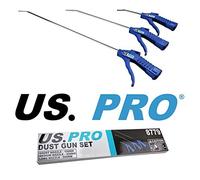 US PRO 3pc Air Dust Gun Set 100mm/300mm/500mm with Plastic Grip Handles 8779
