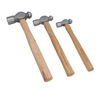 US Pro 3pc Ball Pein Hammers Set 8 16 32oz Ounce Hickory B3300