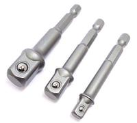 US PRO 3pc Hex Power Bit Socket Drive Adapter Set 1/4 3/8 1/2" DR 1363