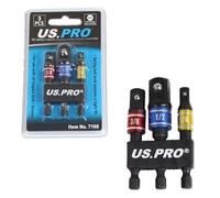 US Pro 3PC Impact Driver Colour Coded Socket ADAPTORS