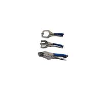US PRO Tools 3pc Locking Mole Vice Grip Weld Clamp Set with Grip Handles 2073