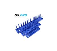 US PRO 3pc Socket Storage Rack Tray For 1/4" - 3/8" - 1/2" Sockets