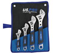 US PRO Tools 4pc Adjustable Wrench / Shifting Spanner Set 6" 8" 10" 12" - 1835