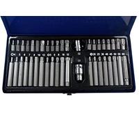 US PRO 42pc Bit Set, Hex, Allen, Torx, Star, Spline Sockets 3/8"-1/2"dr B1486