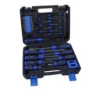 US PRO 43 Piece Screwdriver Set with CR-V Hardened Steel, Slotted Phillips Pozi Star Hex Bits, Precision Screwdrivers, Magnetiser Tool, Storage Case