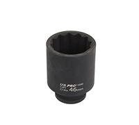 US PRO 46mm 1/2" dr 12 Point Deep Impact Socket 85mm Long 3500