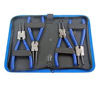 US Pro 4pc 180mm Circlip Pliers Internal External Set in Canvas Case BER1755