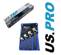 US PRO 4PC Adjustable Wrench/Shifting Spanner Set 6" 8" 10" 12" - 2204