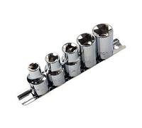 US PRO 5 Piece 1/2'' Drive Security Triangular Profile Sockets M5 - M12 B1243