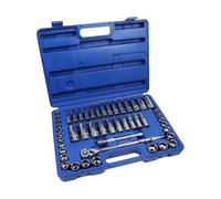 US PRO 50PC 3/8" DR 6PT Socket Set Metric/AF
