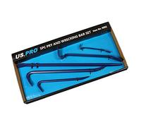 US PRO Tools 5pc Pry, Wrecking, Crow, Jemmy Bar Set, Flat, Aligning Set 6882