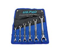 US PRO 6 Piece Metric 6 Point Flare Nut Spanner Wrench Set 8-24mm 2046