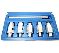 US PRO 6pc Double Ended Drain Sump Plug Key Set Hex Square Drive 3231
