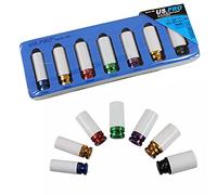 US PRO 7PC 1/2'' Alloy Wheel Deep Impact Sockets 17-27mm