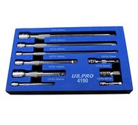 US Pro 9 Piece Extension Bar Set 1/4, 3/8, 1/2 Inch B4190