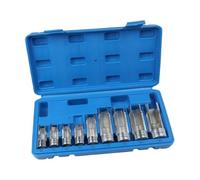 US PRO 9-Piece Slotted Socket Set, 3/8" and 1/2" Drive, 10-22mm, Chrome Vanadium Steel