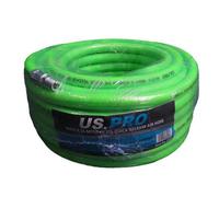 Us Pro Air Hose 8mm X 15M 50Ft Air Line Rubber Hose Compressor 1/4" Bsp 8175
