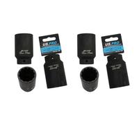 US PRO B1369 36mm 1/2" Drive Double Deep Metric Impact Socket Bi Hex (Pack of 2)
