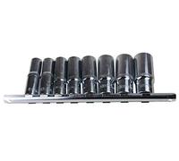 US Pro Bergen 8pc 1/2 Dr 6 Point Deep Sockets 13 - 24mm on Rail