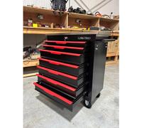 US PRO BLACK STAINLESS STEEL TOP CHEST TOOL BOX ROLLER CABINET 7 DRAWERS