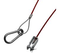 US PRO Breakaway Safety Cable for Caravans, Trailers, Horse Boxes, Snap Hook, Clevis Pin Type