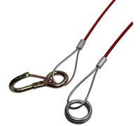 US. PRO Breakaway Safety cable for caravans, trailers, horse boxes - Snap Hook Ring Type