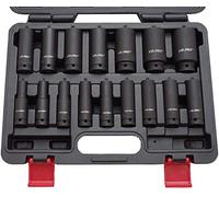 US PRO by Bergen 16pc 1/2'' Dr 6-Point European Deep Impact Socket Set B1340