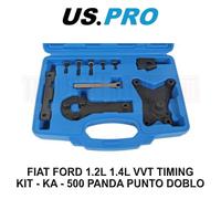 US PRO Fiat Ford 1.2l 1.4l VVT Timing Kit - Ka - 500 Panda Punto Doblo 7156