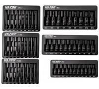 US PRO Impact Hex Torx Spline Bit Sockets 3/8" Drive Short & Long Allen Star HX 6 Pack