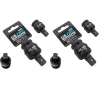 US Pro Industrial 1/2" Drive Impact Universal Joint UJ Wobble Angle Extension Swivel (Pack of 2)