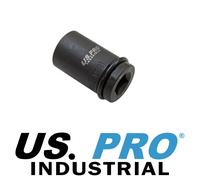 US PRO Industrial 1/2in Drive 21mm Scaffolders Impact Socket for Wrench/Ratchet 3430 - Retaining Pin & O-Ring