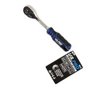 US PRO INDUSTRIAL 1/4" dr 90T Ratchet with Straight Handle with Grip 4215