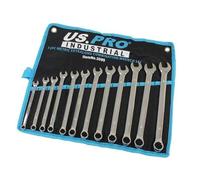 US PRO Industrial 12pc Metric Extra Long Combination Spanners Wrench Set 8-19mm 3595