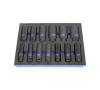 Us Pro Industrial 13Pc 1/2" Dr 6Pt European Deep Impact Socket Set 13-32mm 3953