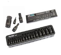 US PRO INDUSTRIAL 17pc Impact HEX Bit Socket Set Mixed Drive 2mm - 22mm