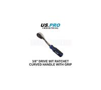 US PRO INDUSTRIAL 3/8" dr 90T Ratchet with Straight Handle with Grip 4219