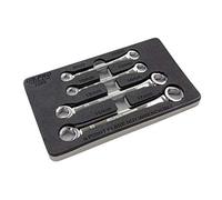 US PRO INDUSTRIAL 4PC 6PT Flare Nut Wrench Set 9-17mm in A Foam Tray 2289