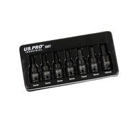 US PRO INDUSTRIAL 7PC 3/8" DR Impact Hex Bit Socket Set H3 - H10 3957