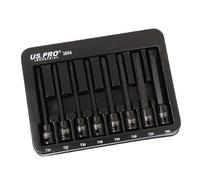 US PRO Industrial 8pc 3/8" DR Extra Long Impact Star Torx Bit Socket Set T25 - T60 3654